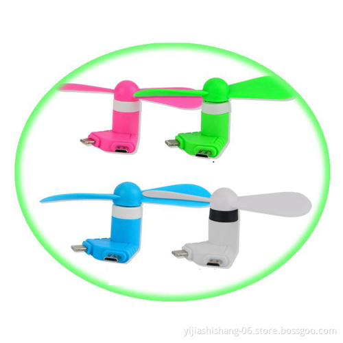 Yijiashishang custom logo mini usb fan 2018 Best Promotion Gift 2 in 1 USB Mini Fan for Hot Summer mini fan portable usb